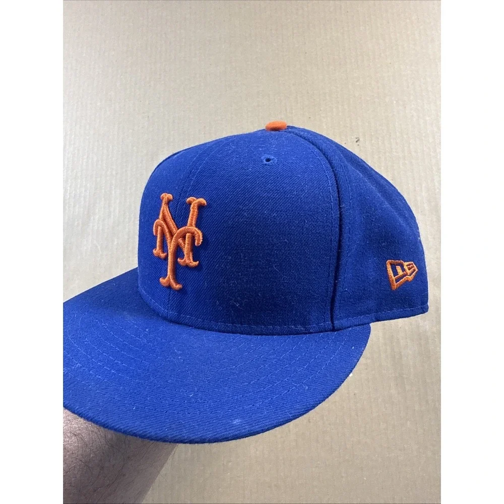 New York Mets On-field Cap 59Fifty New Era Fitted Hat Blue Size 7-3/4